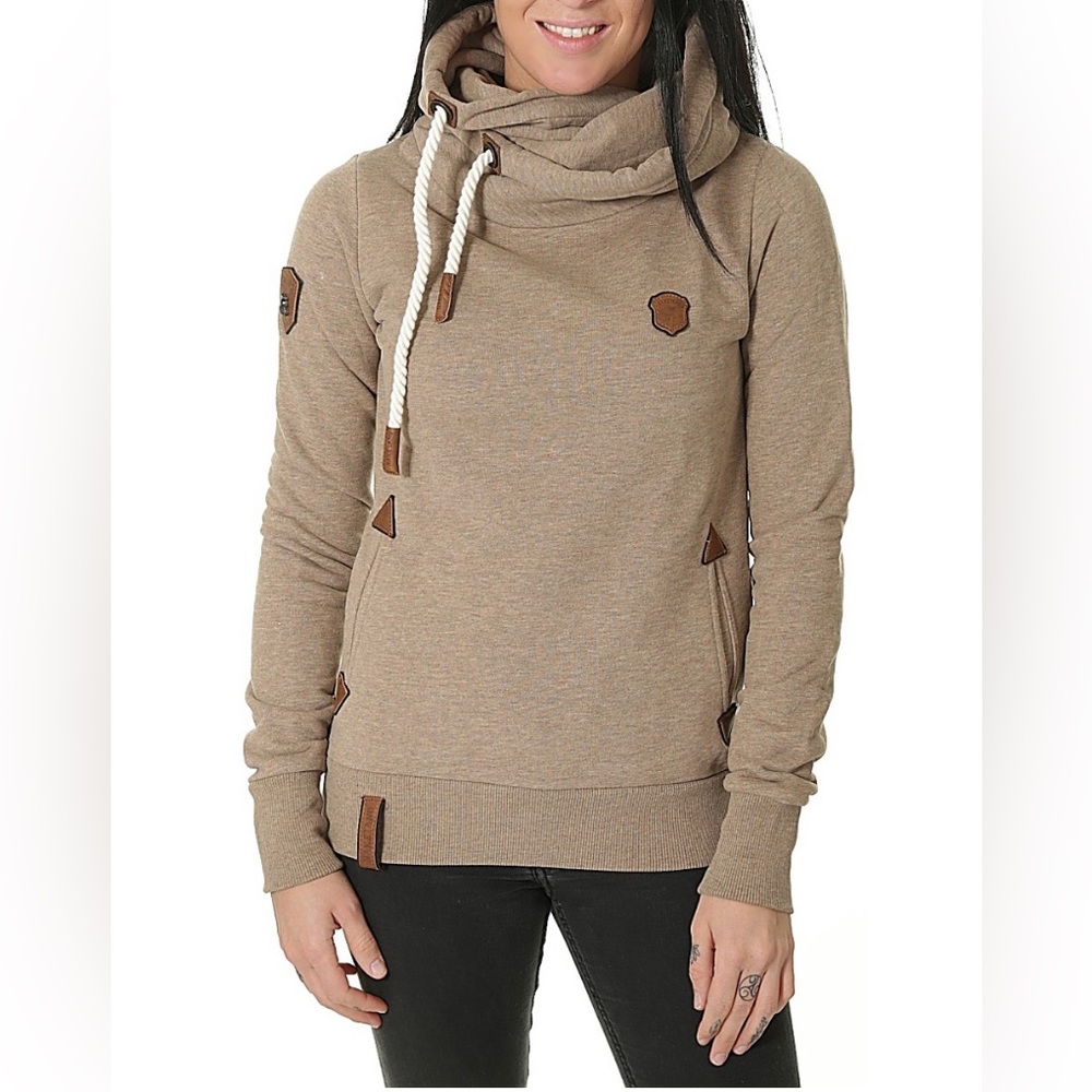 Naketano Women’s Darth Melange Long Sleeve Hoodie Size Small